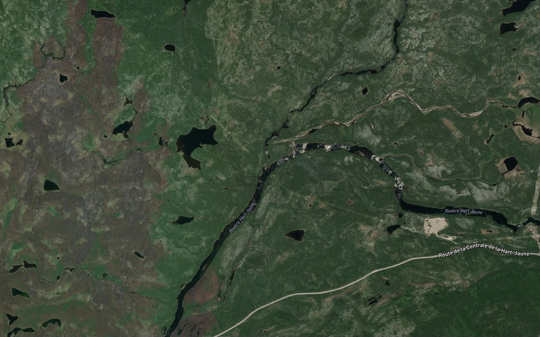 Satellite map of the Riviere Blough