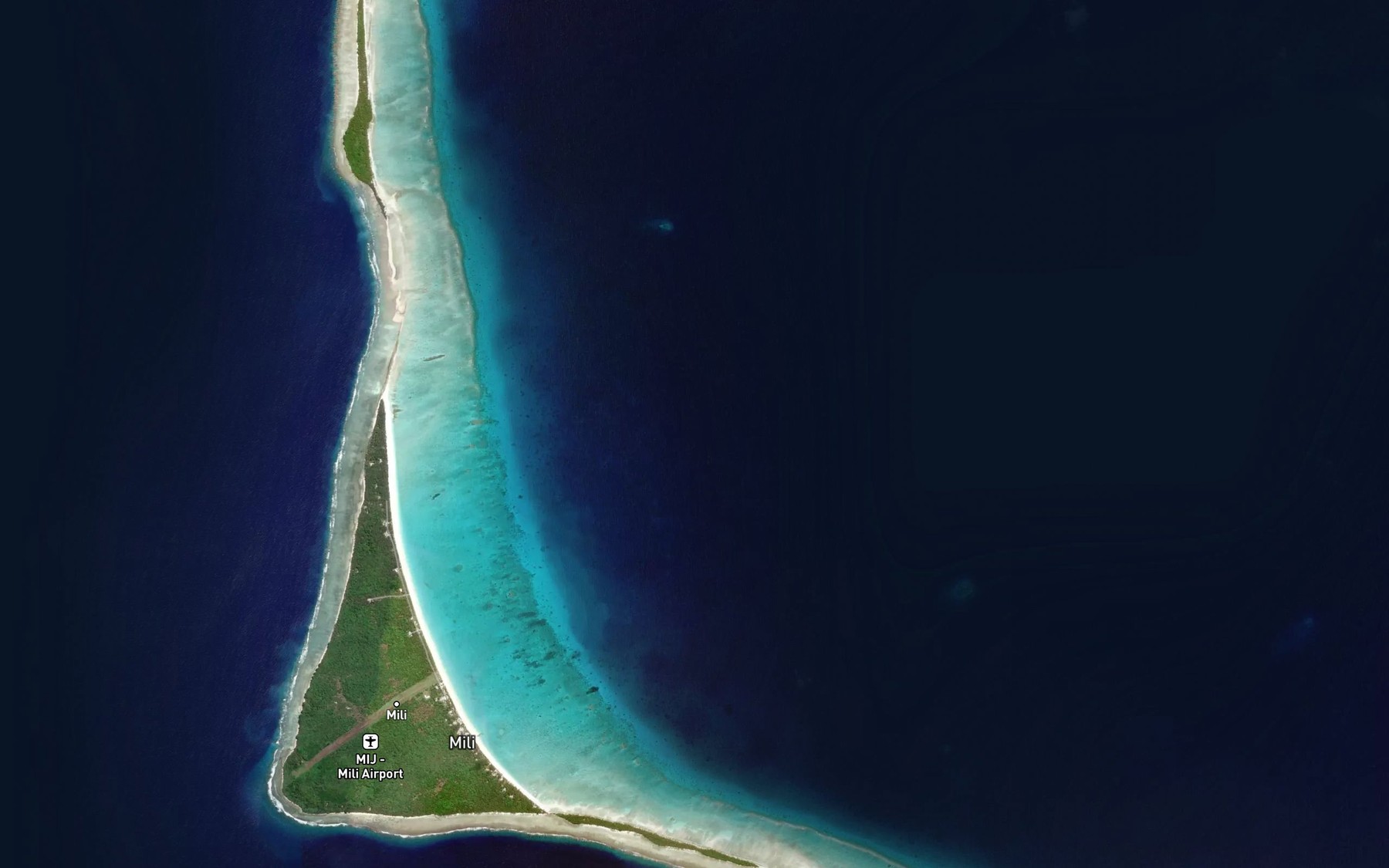 Satellite map of the Mili Anchorage