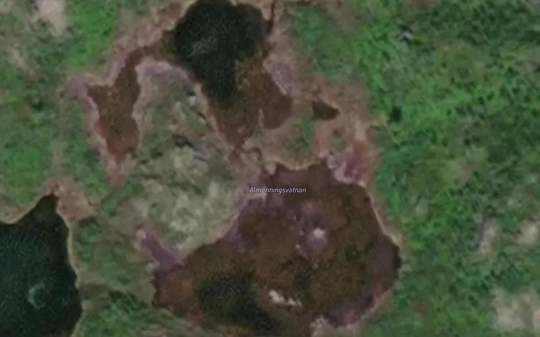 Satellite map of the Almenningsvatnan