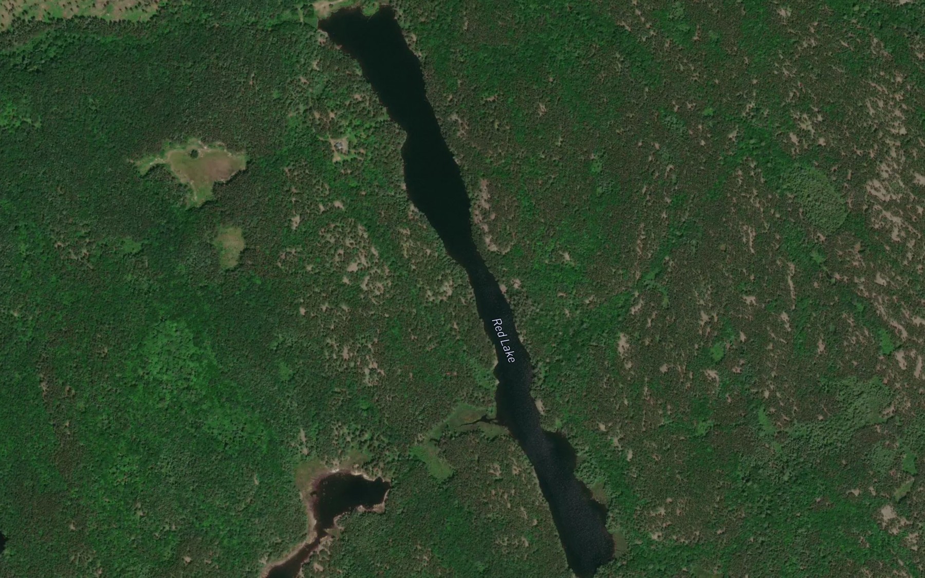 Satellite map of the Red Lake