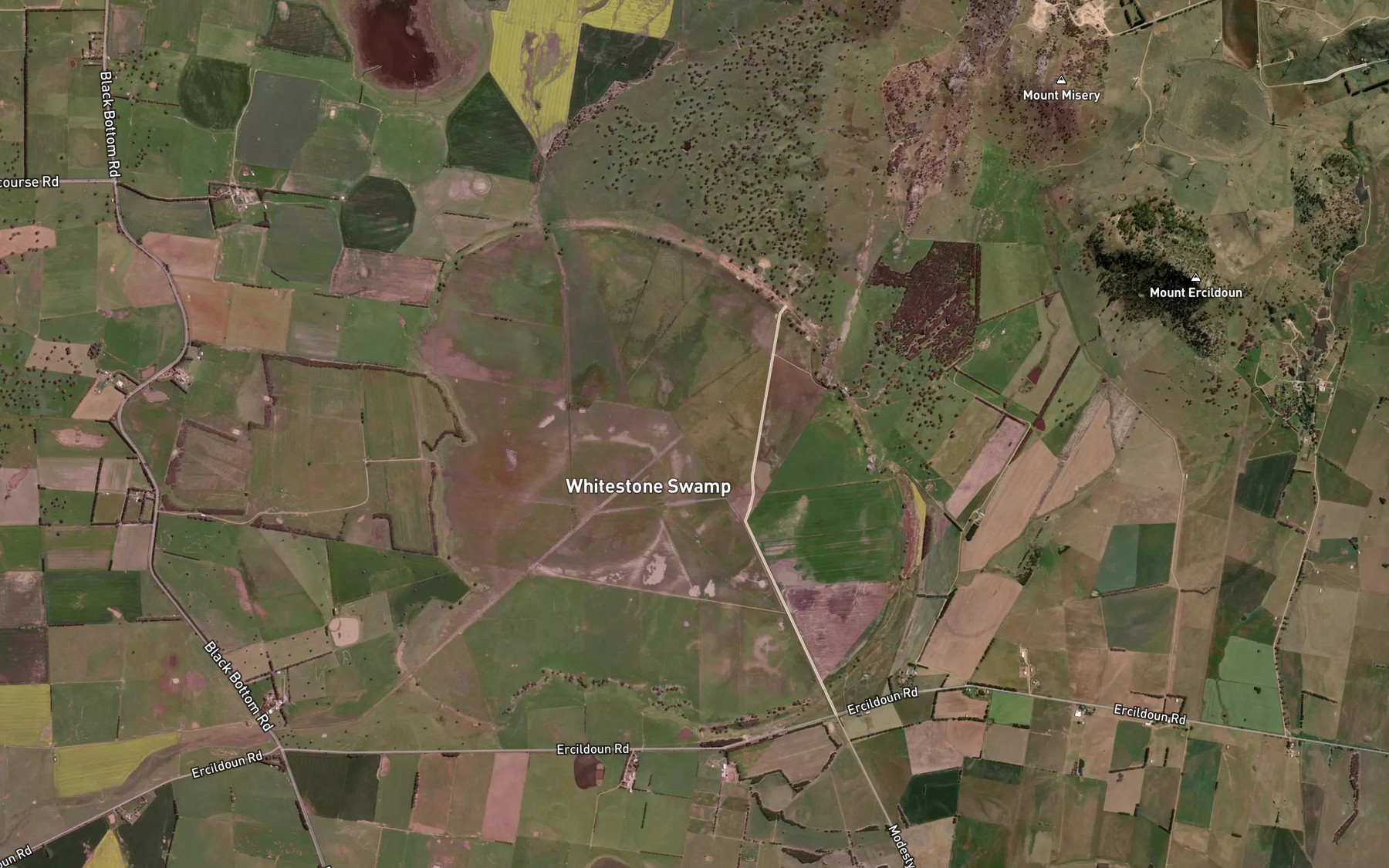 Satellite map of the White Stone Lagoon