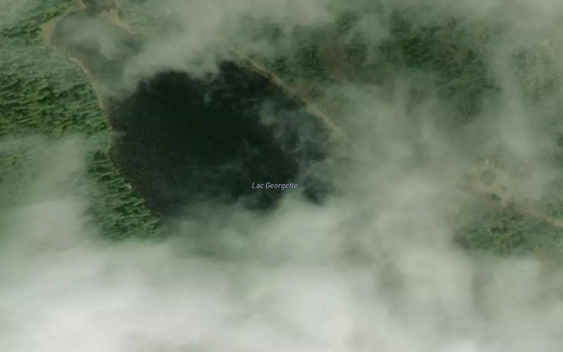 Satellite map of the Lac Georgette