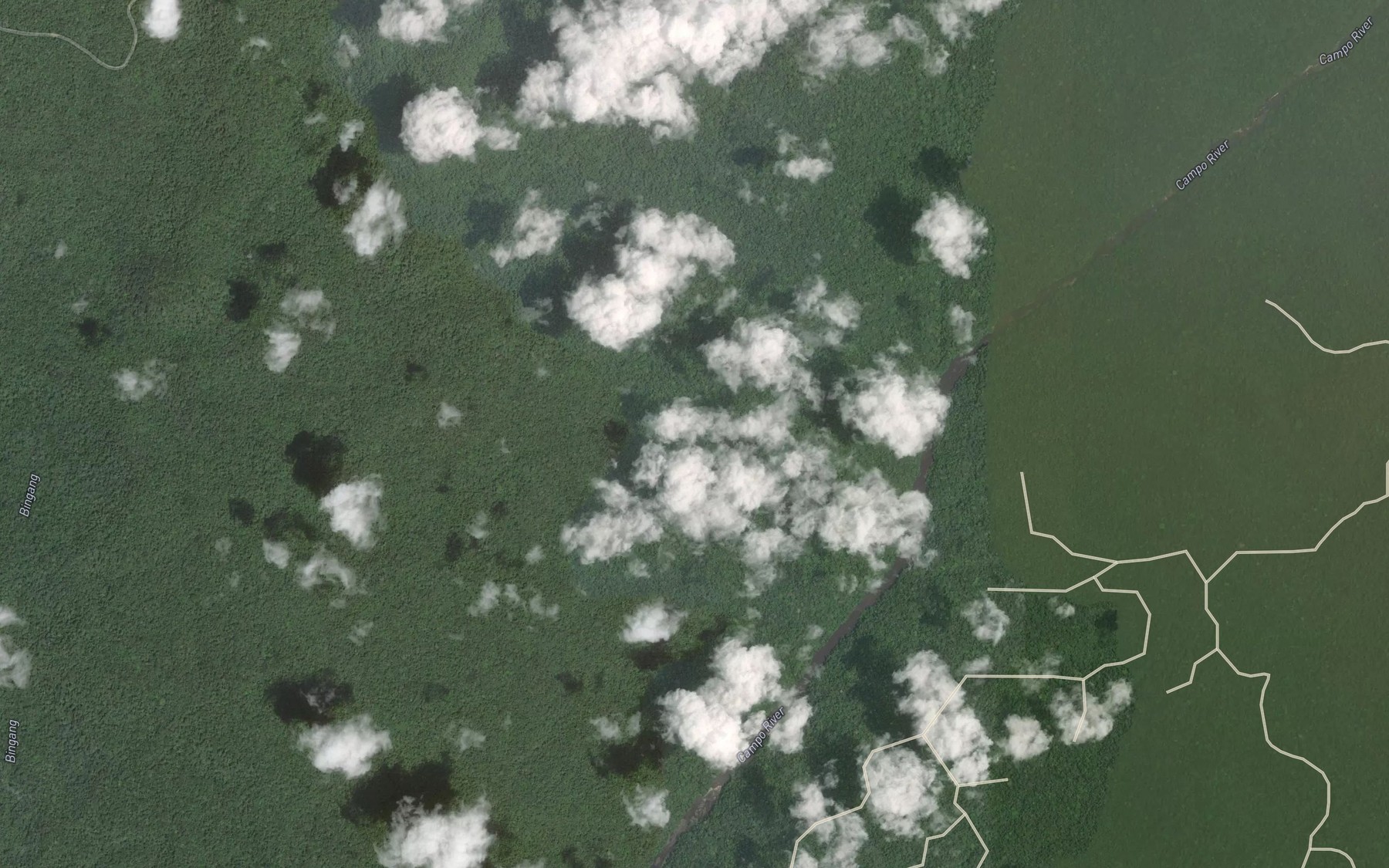Satellite map of the Choumakoda