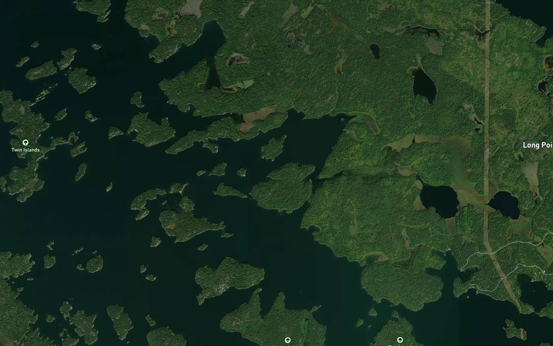 Satellite map of the Log Bay