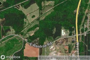 Satellite map of the Coxs Pond