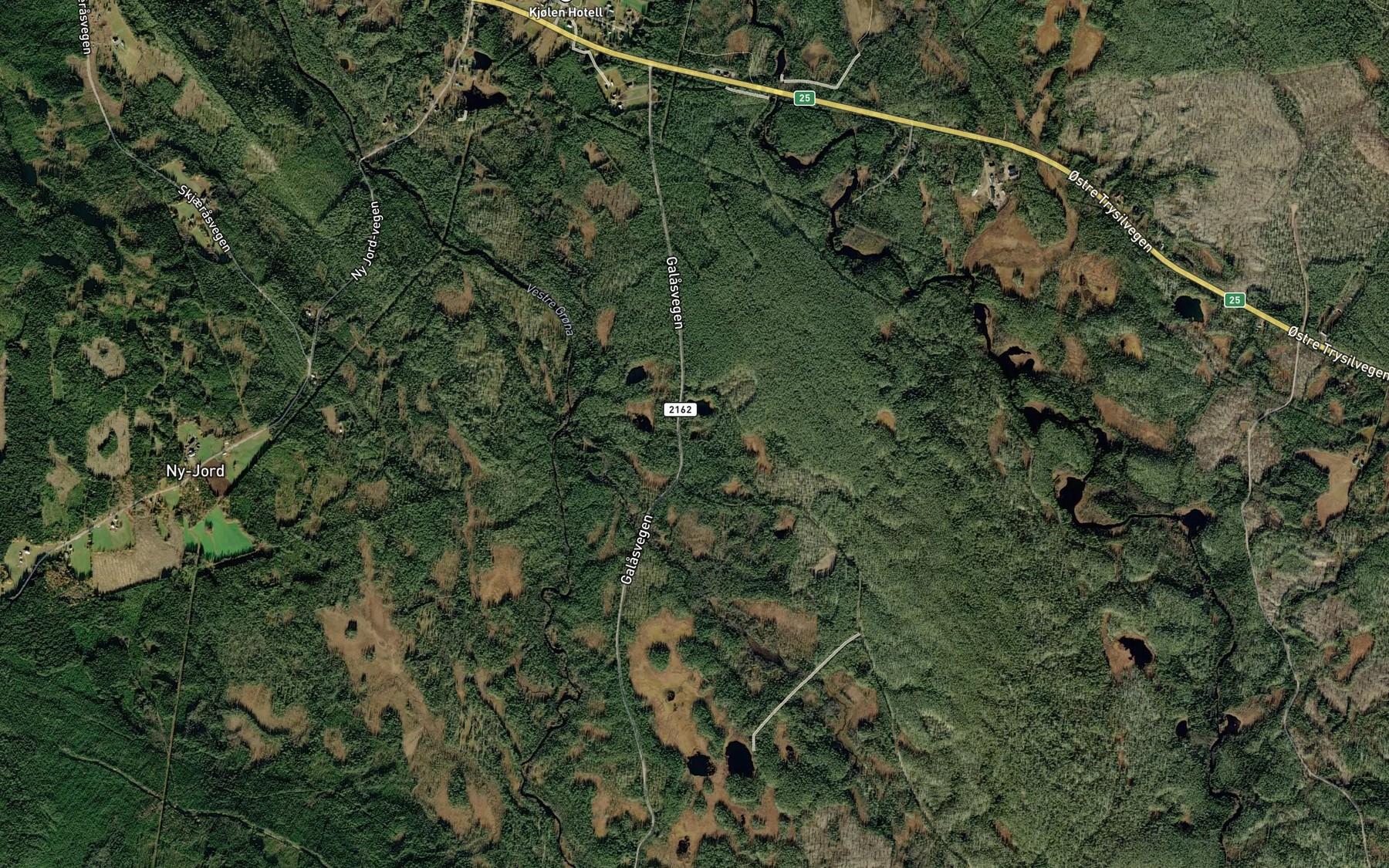 Satellite map of the Starrtjonna