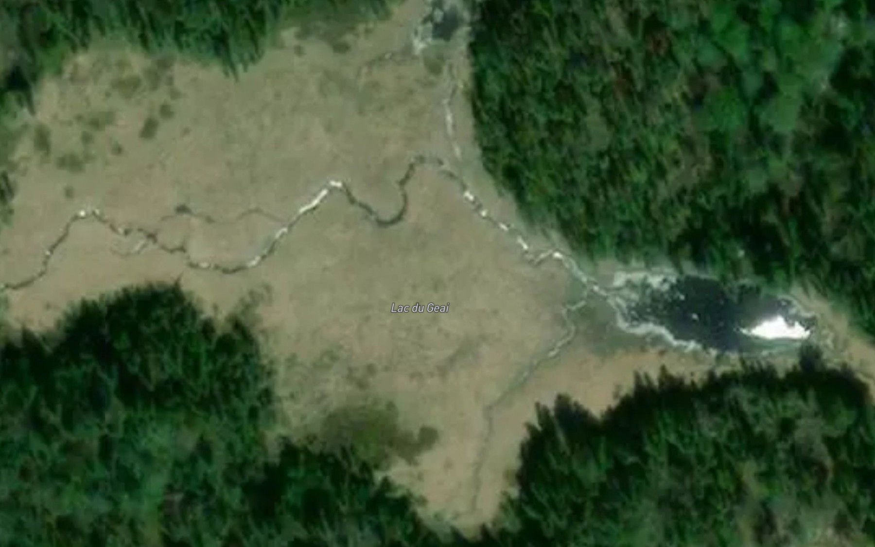 Satellite map of the Lac du Geai