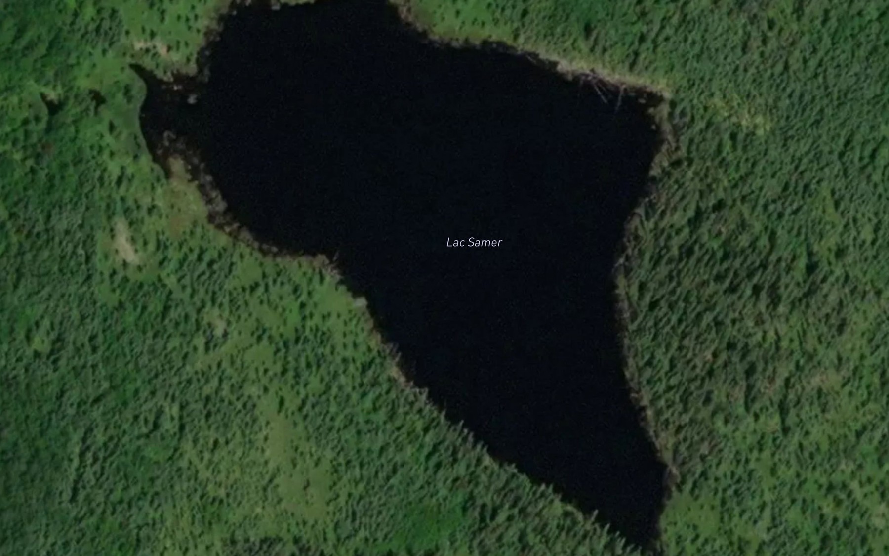 Satellite map of the Lac Samer