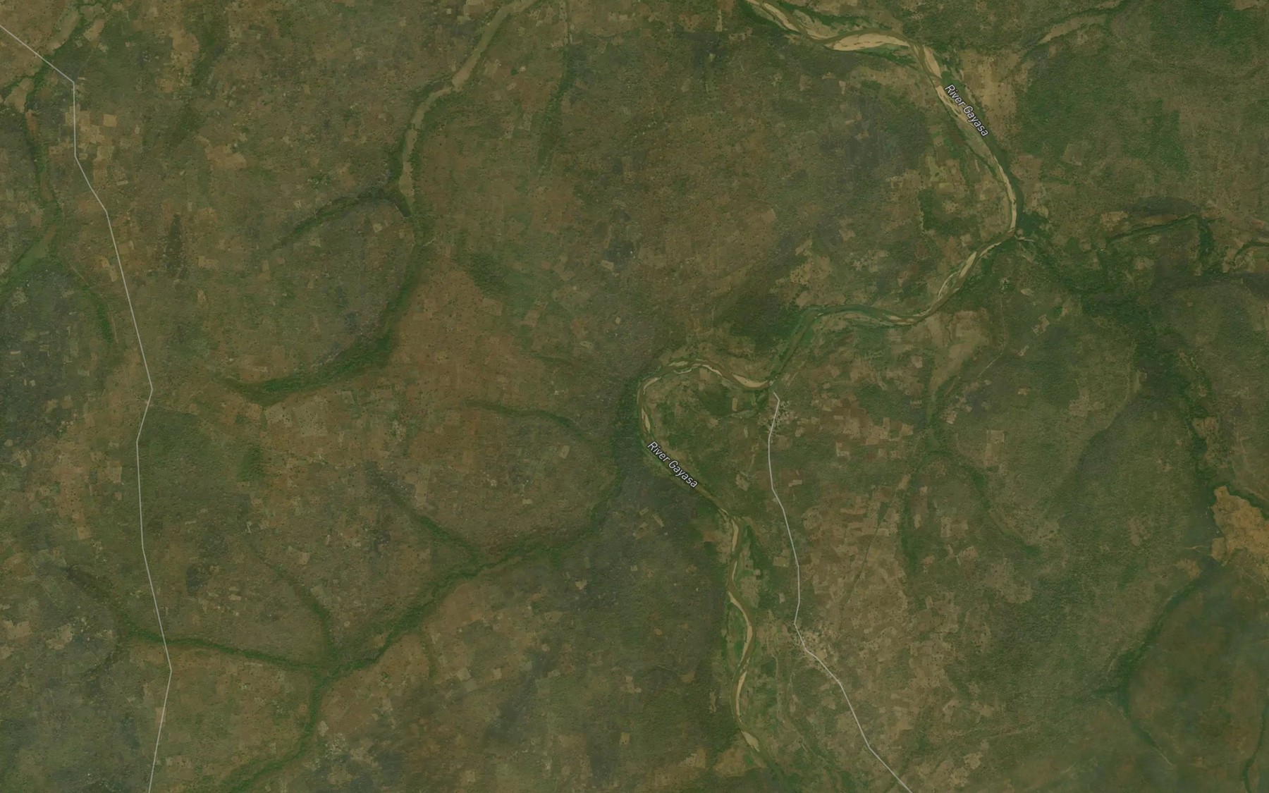 Satellite map of the River Kimbi