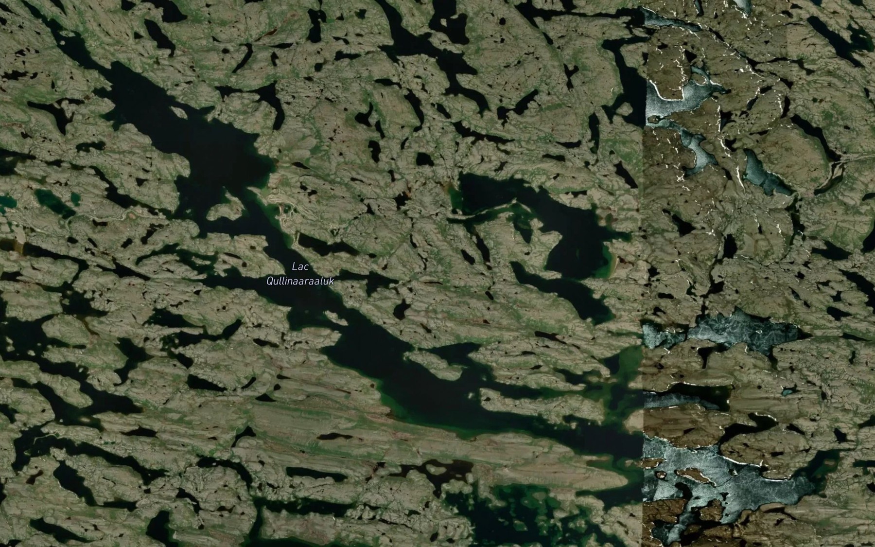 Satellite map of the Lac Qullinaaraaluk