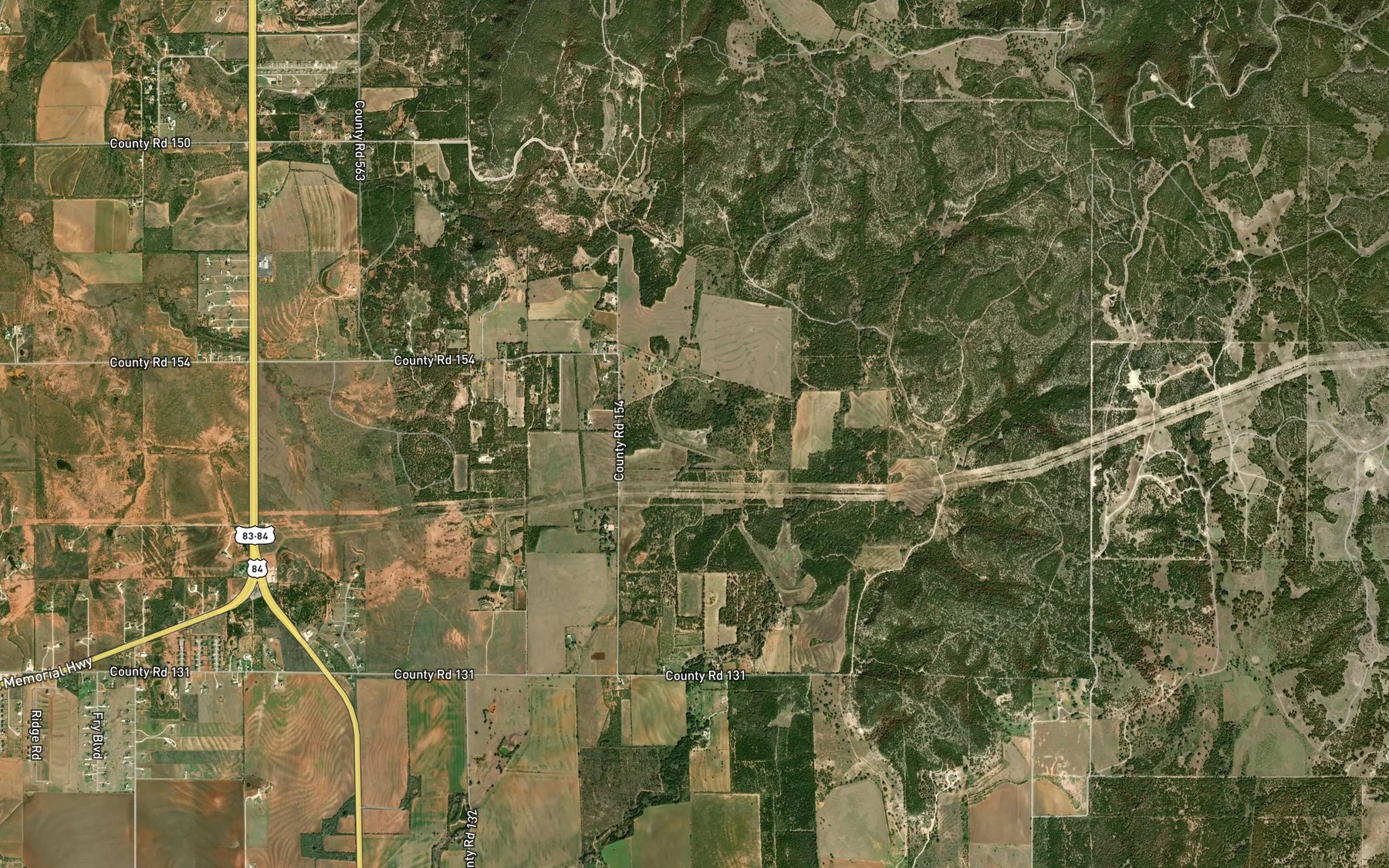 Satellite map of the Soil Conservation Service Site 17 Reservoir