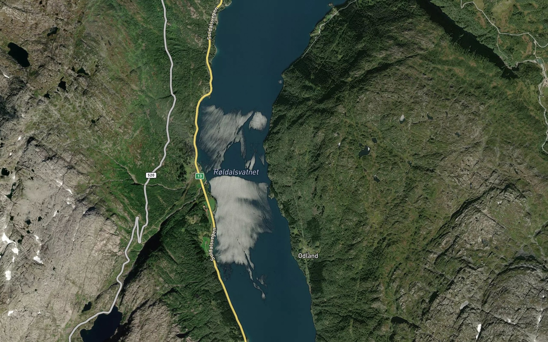 Satellite map of the Migandebekken