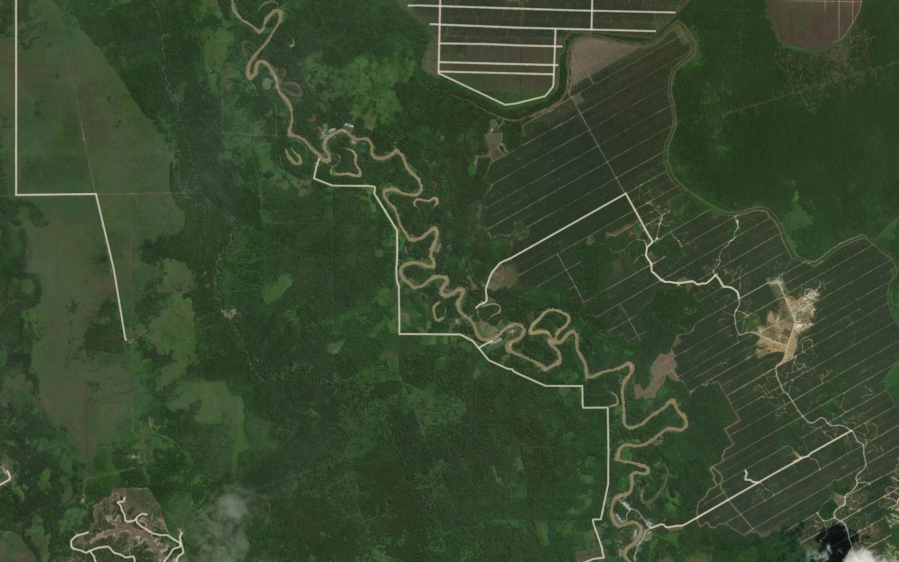 Satellite map of the Sungai Bukong Karah