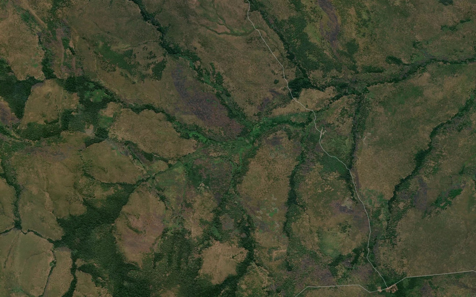 Satellite map of the Tendei