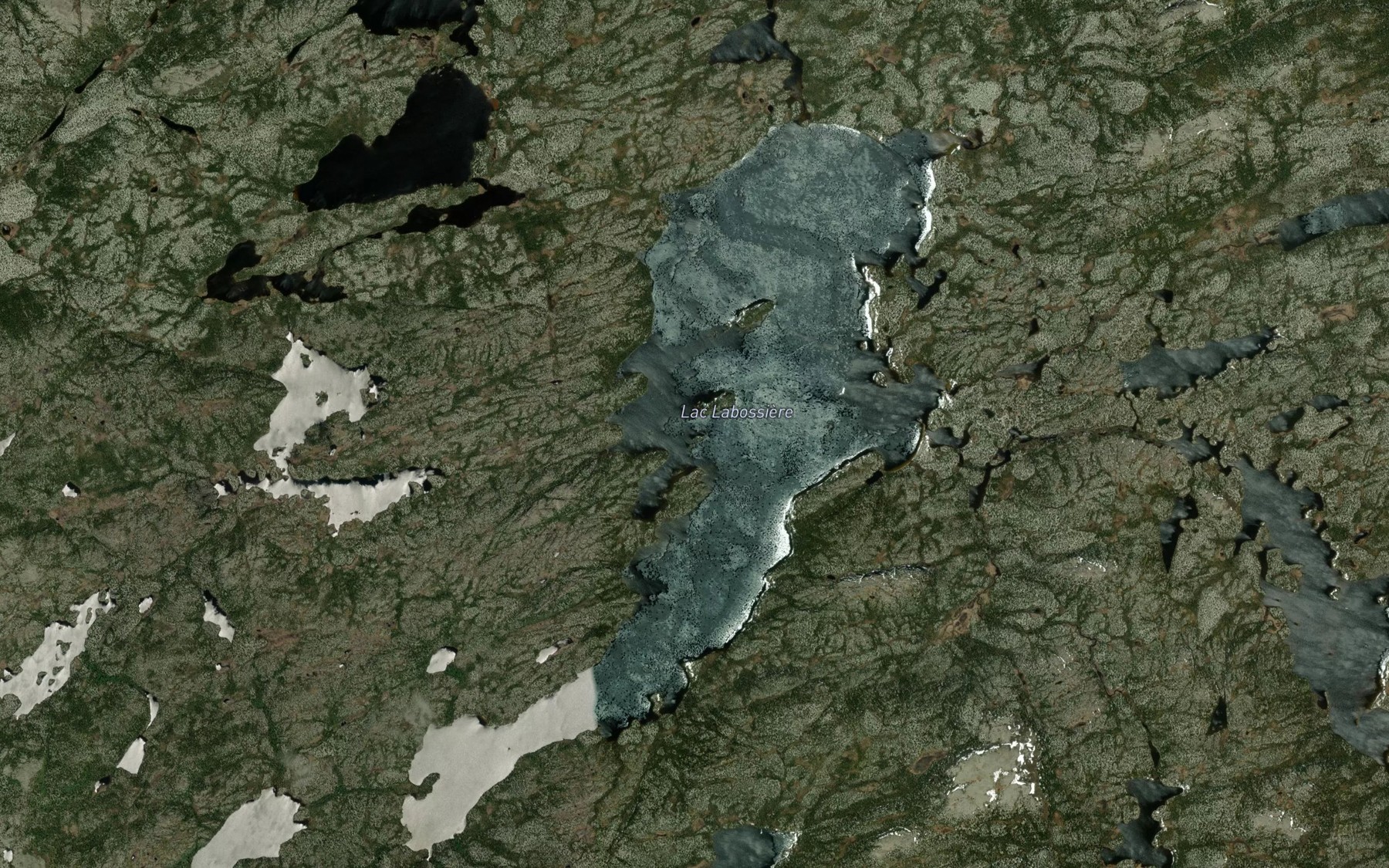 Satellite map of the Lac Labossiere