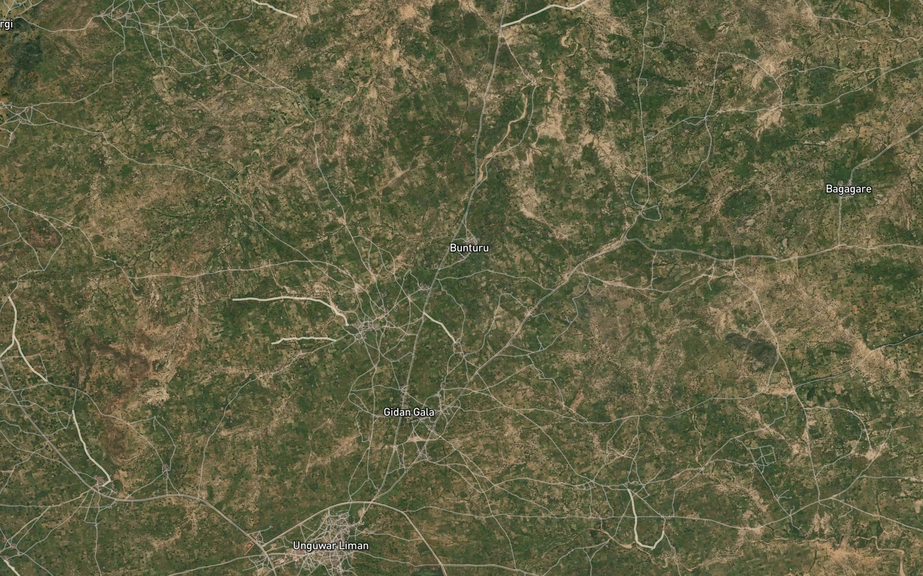 Satellite map of the River Danbaka