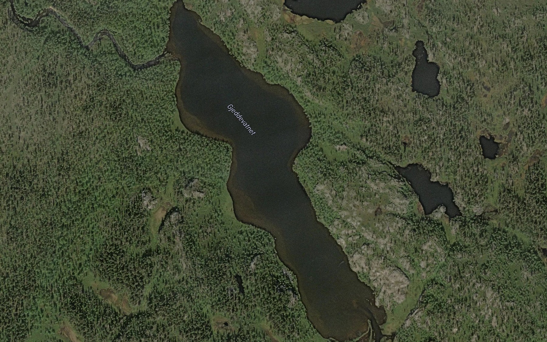 Satellite map of the Havgajavri