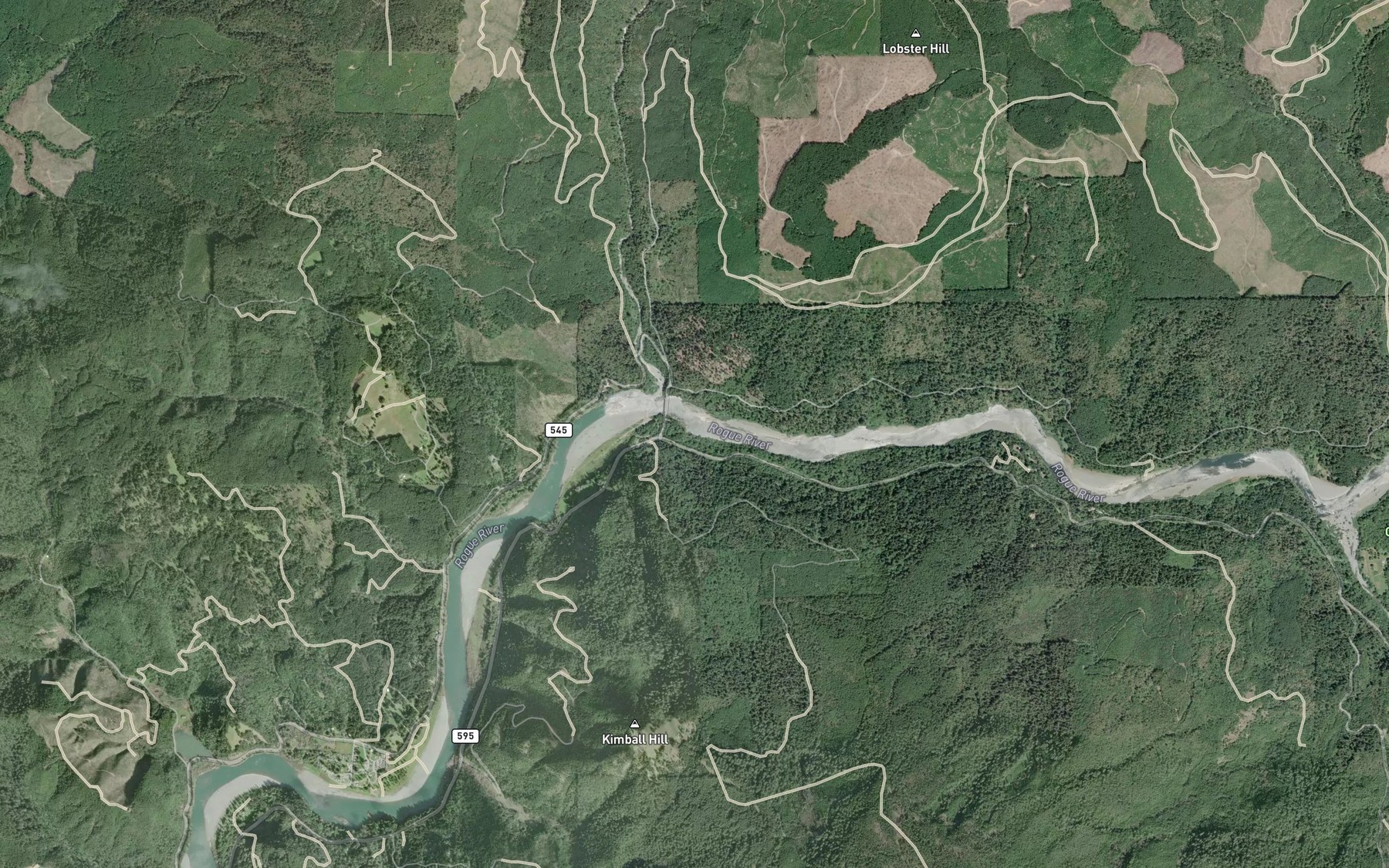 Satellite map of the Lobster Riffle