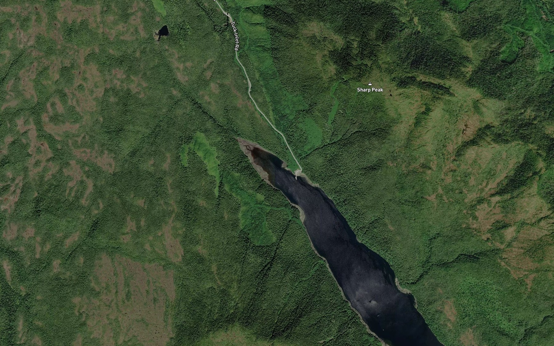 Satellite map of the Tuck Inlet