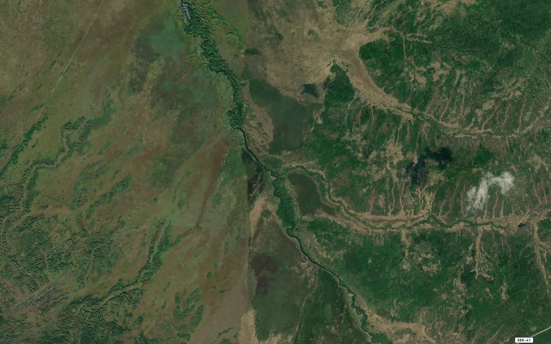 Satellite map of the Okhotnichiy