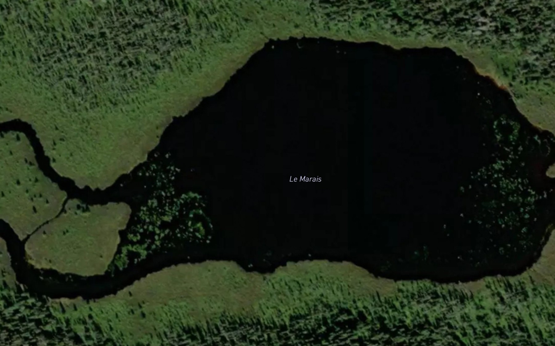 Satellite map of the Le Marais
