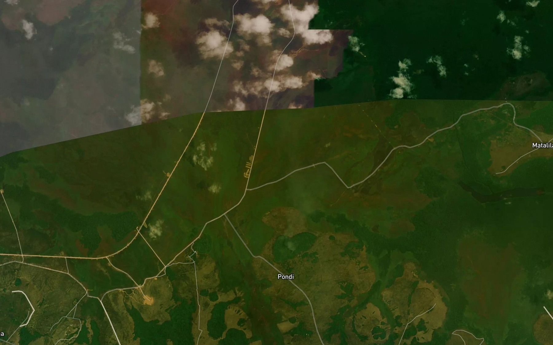 Satellite map of the Tchimpoungou
