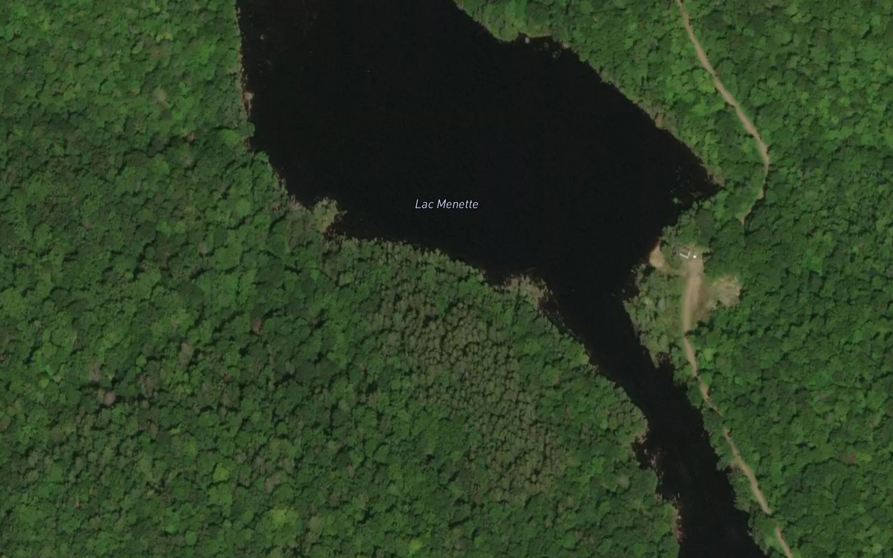 Satellite map of the Lac Menette