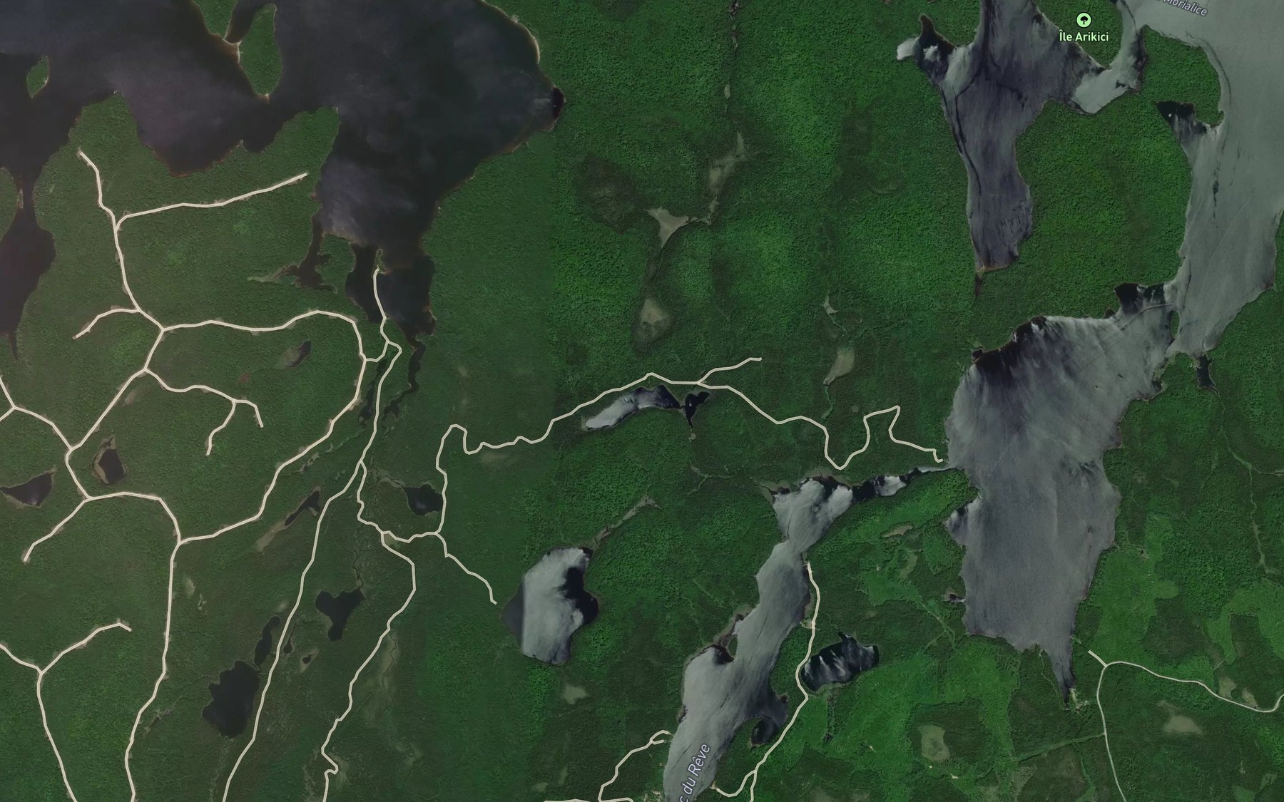 Satellite map of the Lac Kamickekotokckakamacik