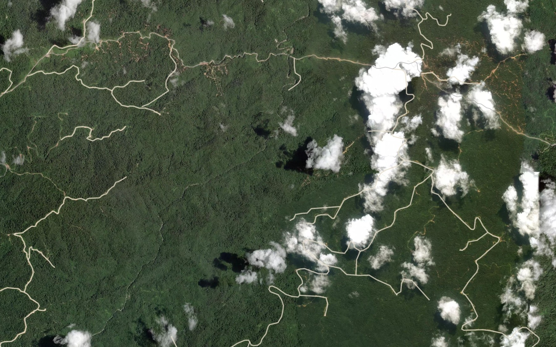 Satellite map of the Sungai Lubok