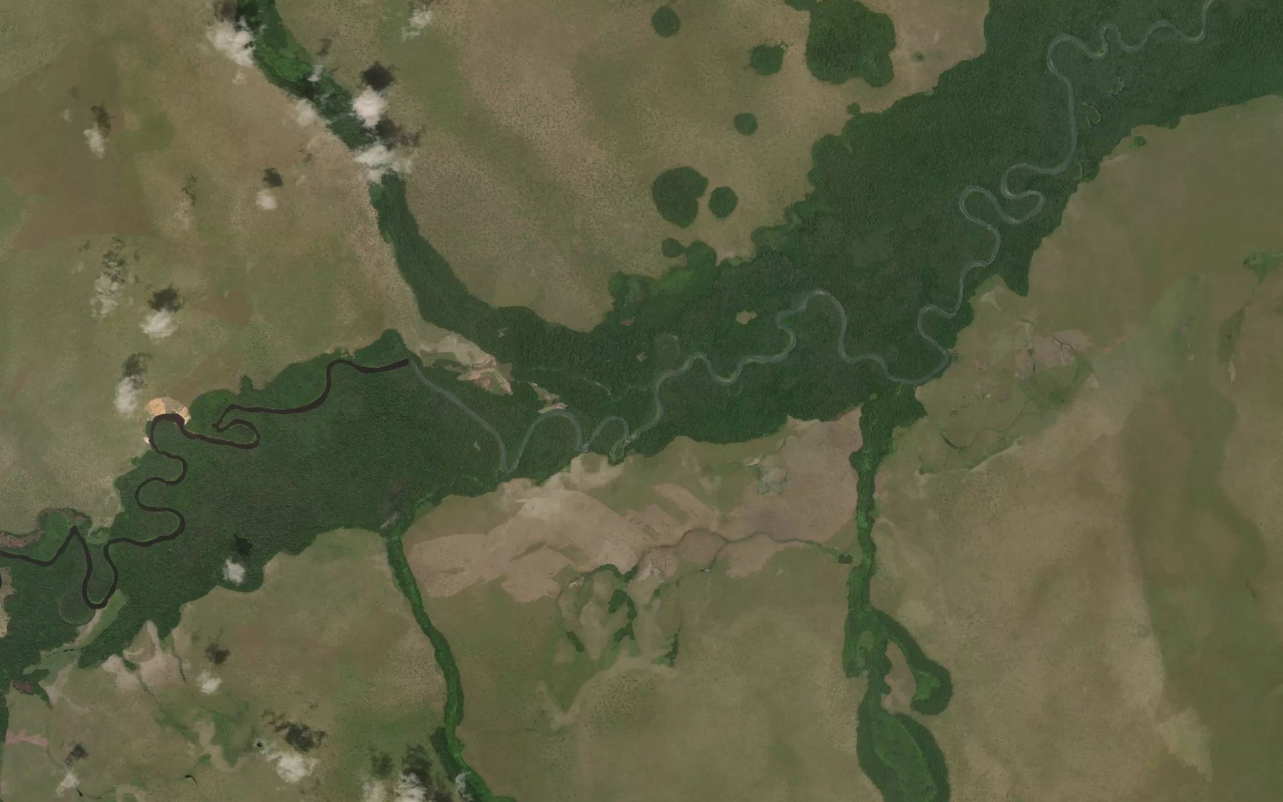 Satellite map of the Eyana