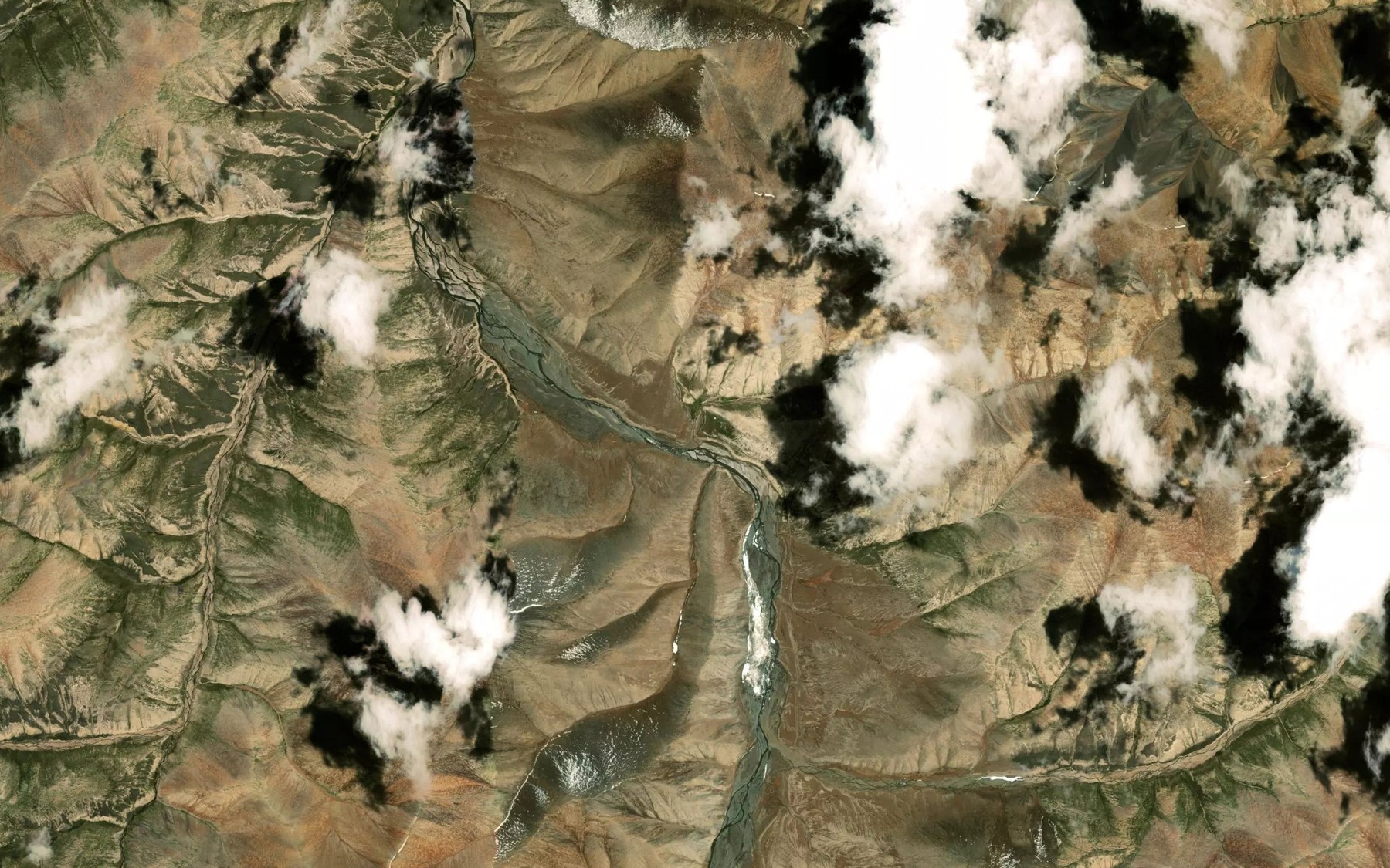 Satellite map of the Beshbala