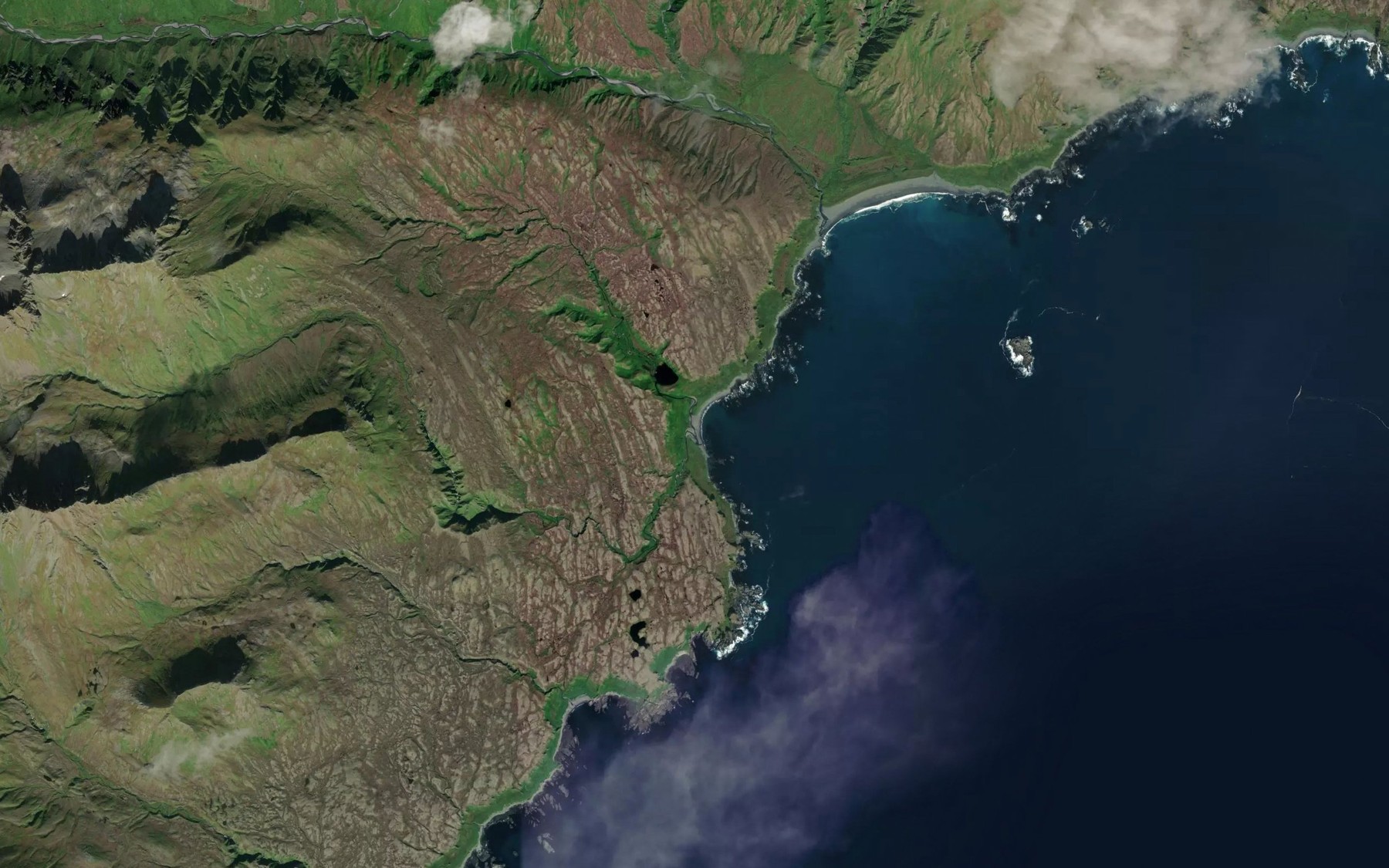 Satellite map of the Hoelsher Creek