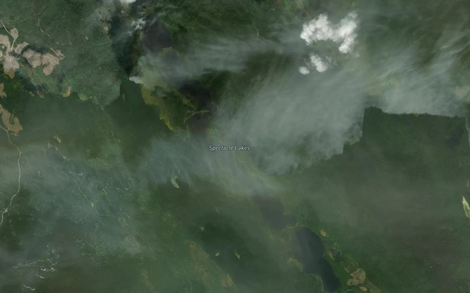 Satellite map of the McKenna Creek