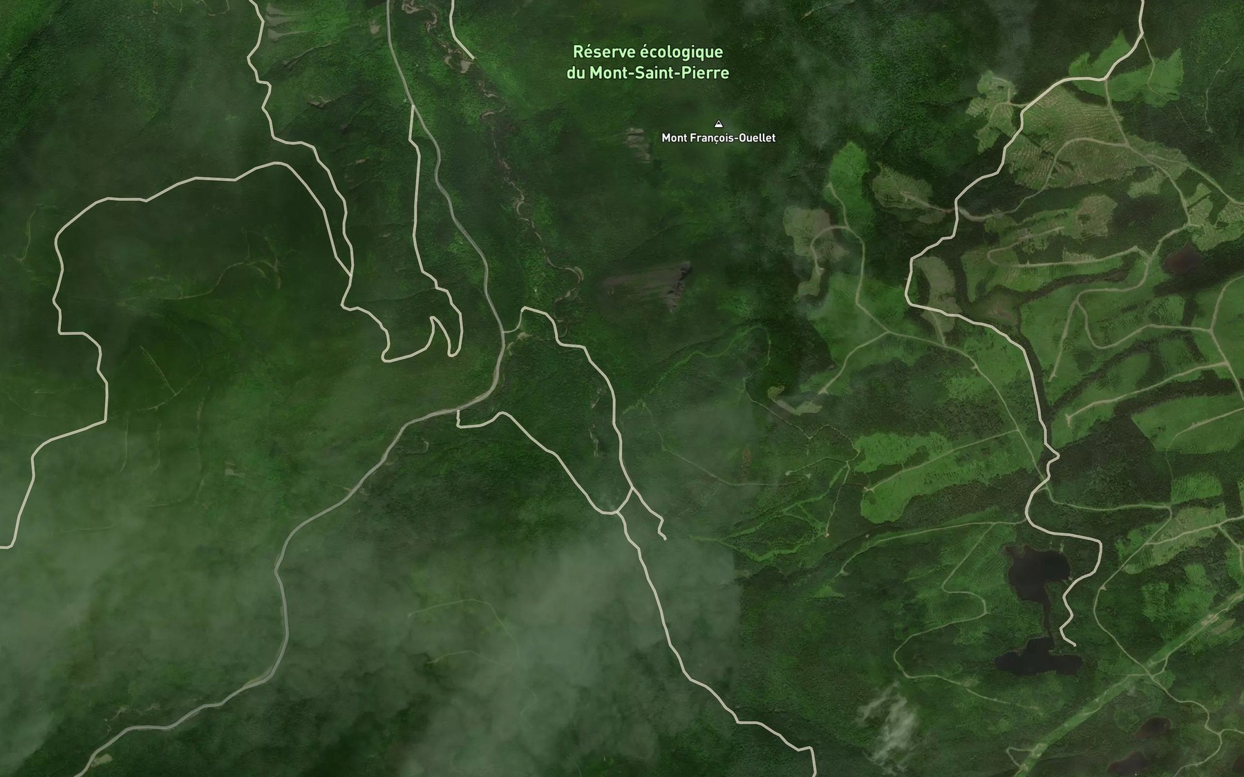 Satellite map of the Coulee du Bonhomme-Octave