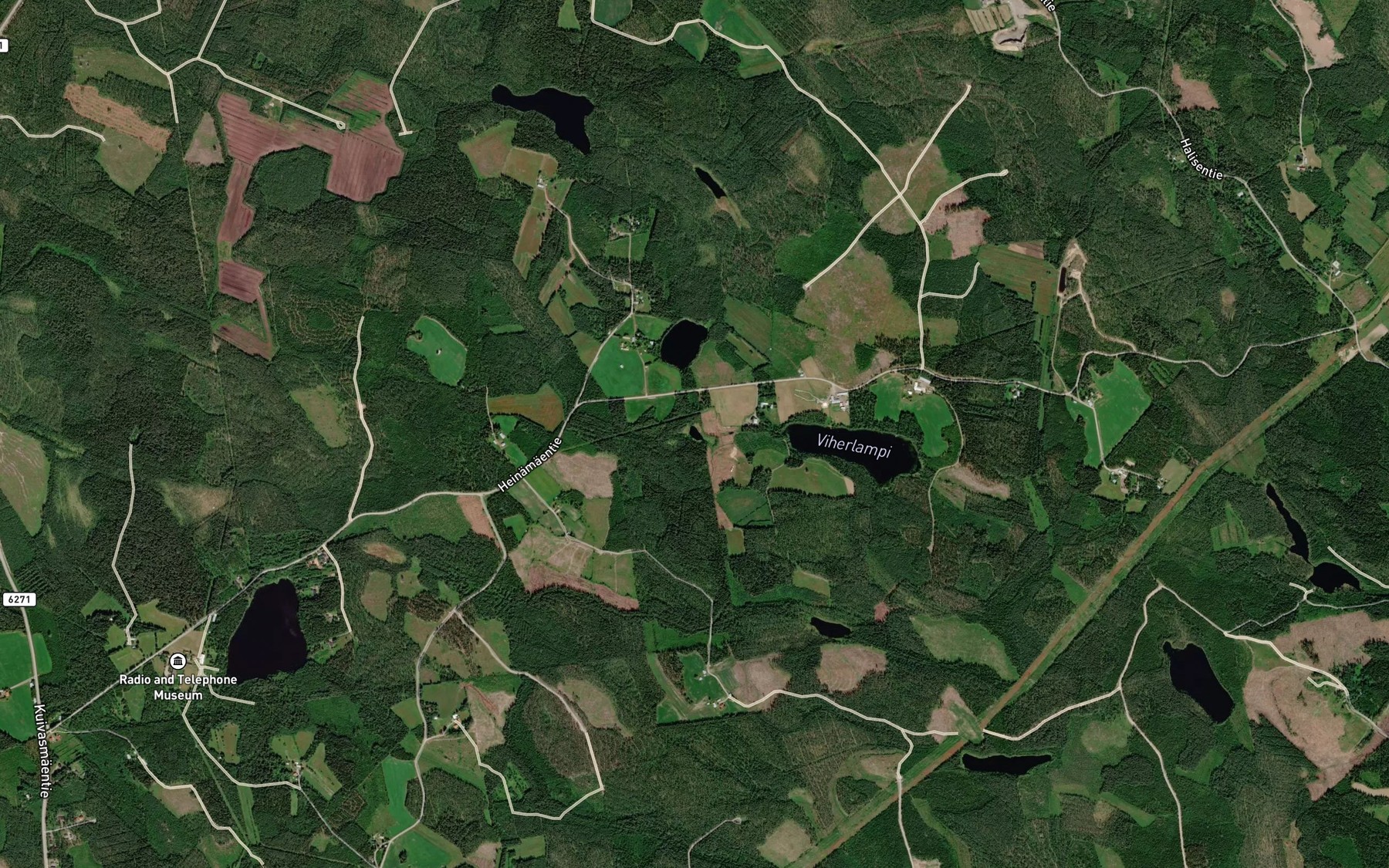Satellite map of the Paskolampi