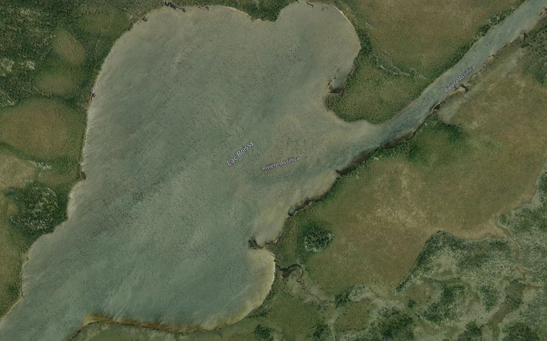 Satellite map of the Lac Boissy