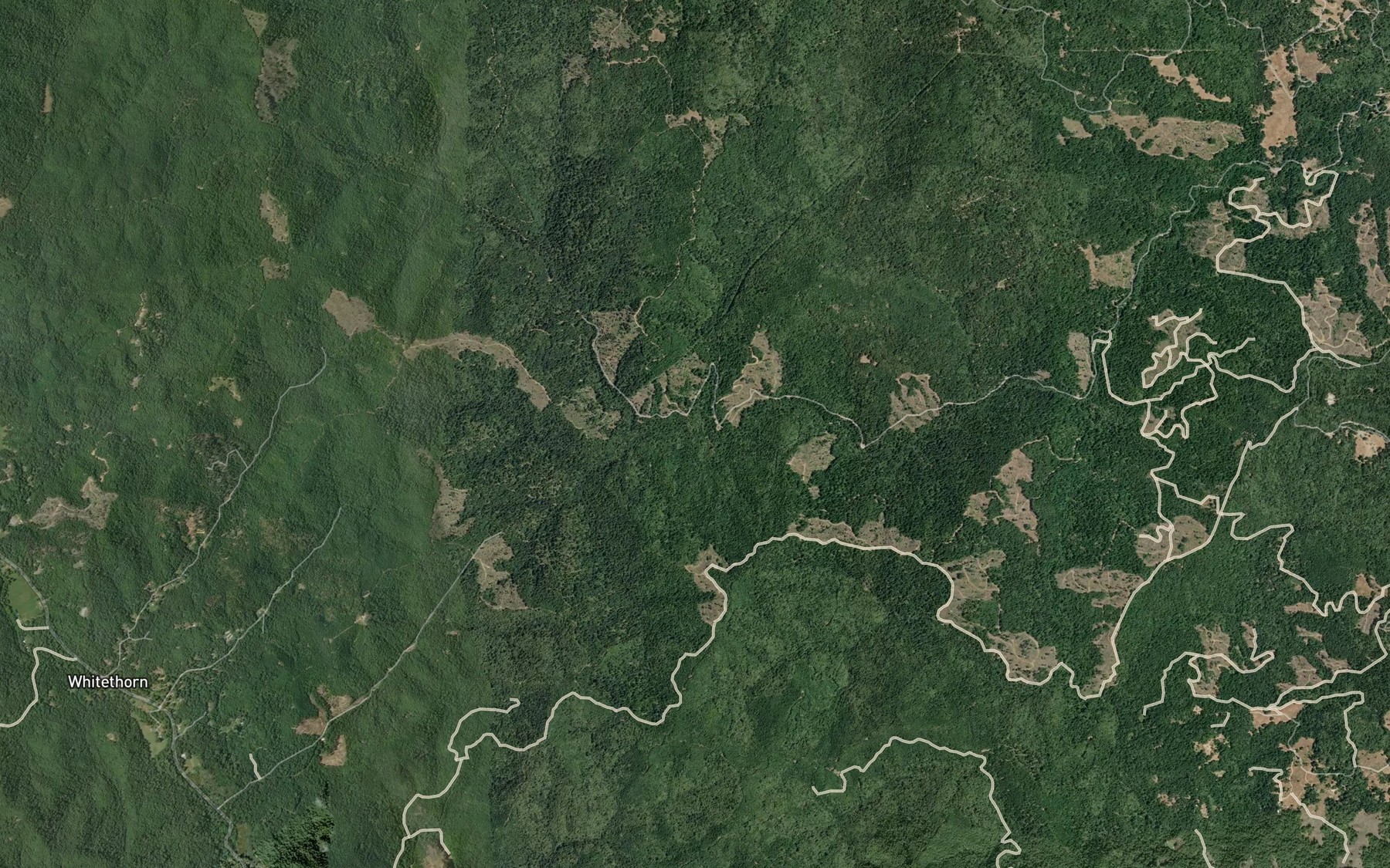 Satellite map of the La Doo Creek