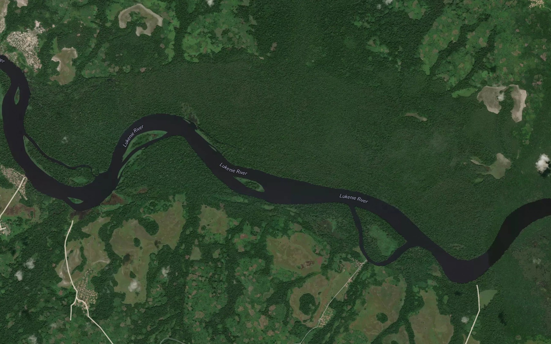 Satellite map of the Lukenia