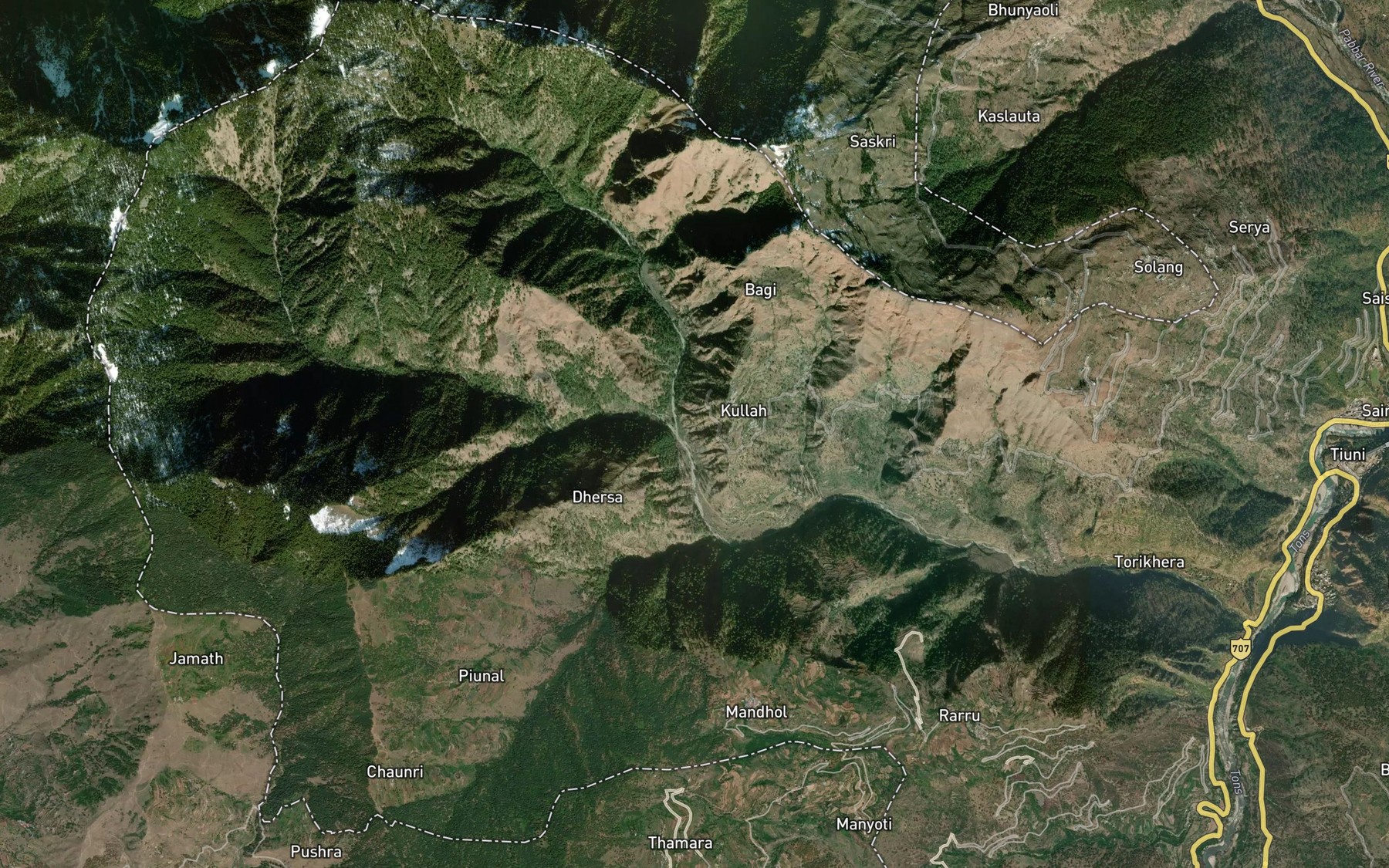 Satellite map of the Murach Gad