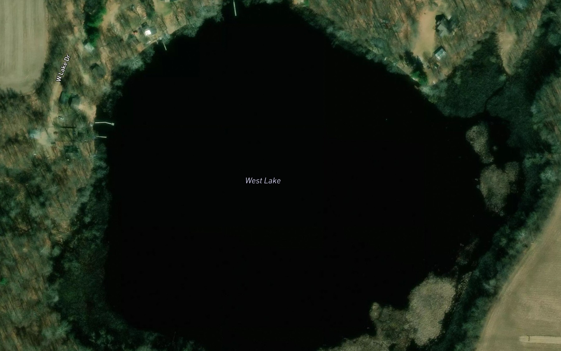 Satellite map of the West Lake