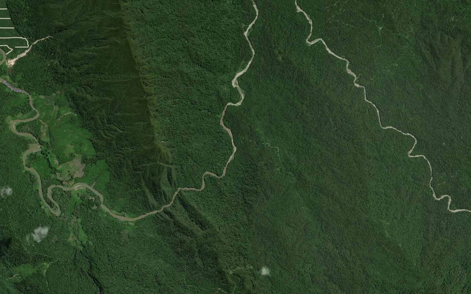 Satellite map of the Sungai Lampin