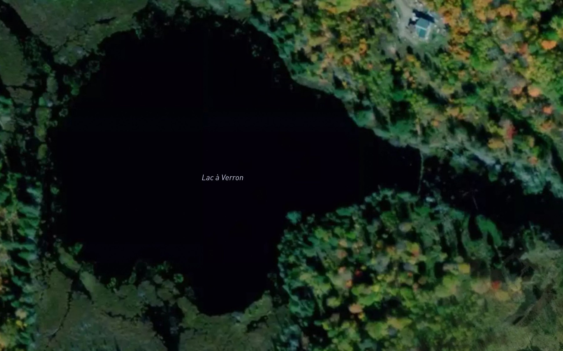 Satellite map of the Lac a Verron