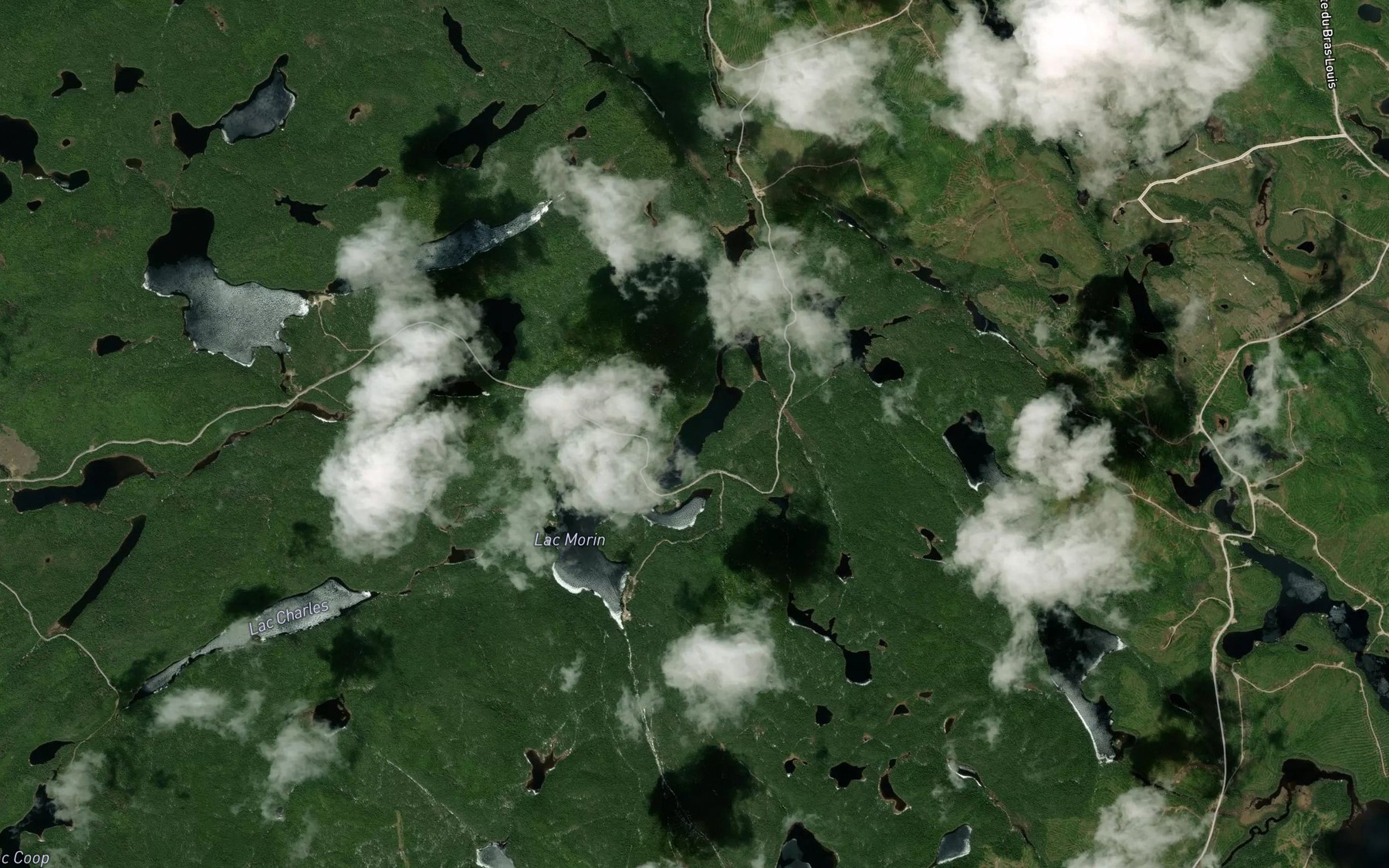 Satellite map of the Lac Matinal