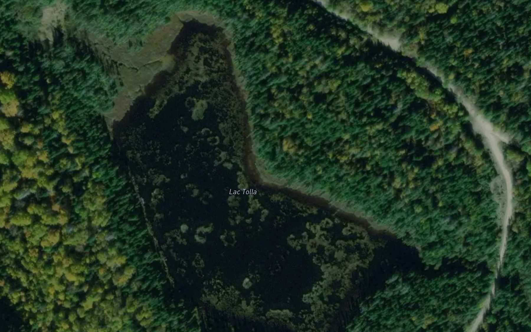 Satellite map of the Lac Tolla
