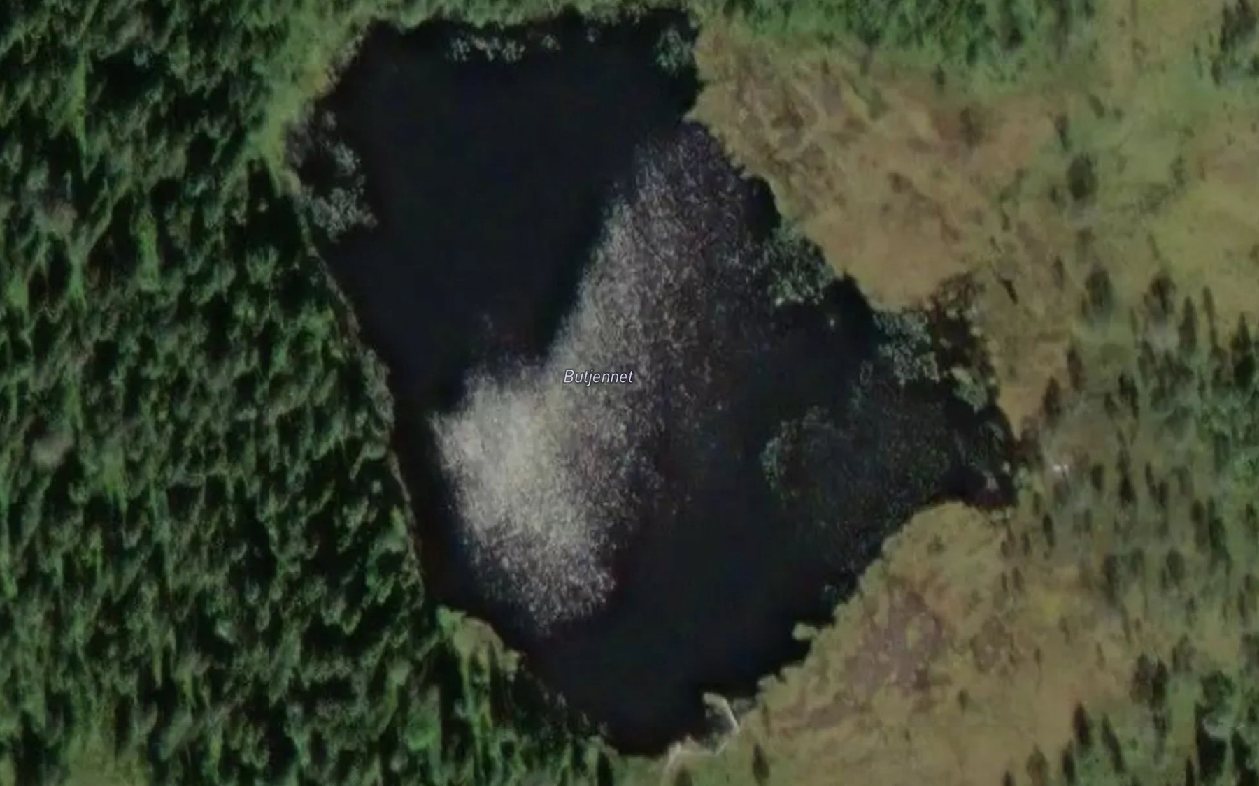 Satellite map of the Butjernet