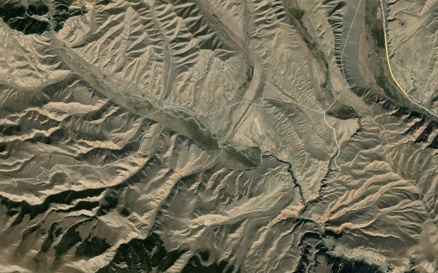 Satellite map of the Byurlyusu
