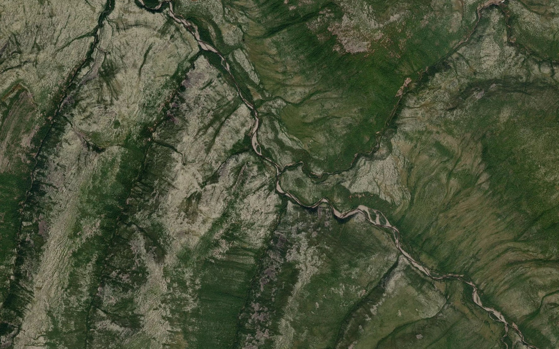 Satellite map of the Krivoy Povorot