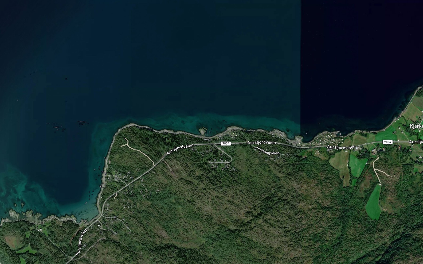 Satellite map of the Tommervika