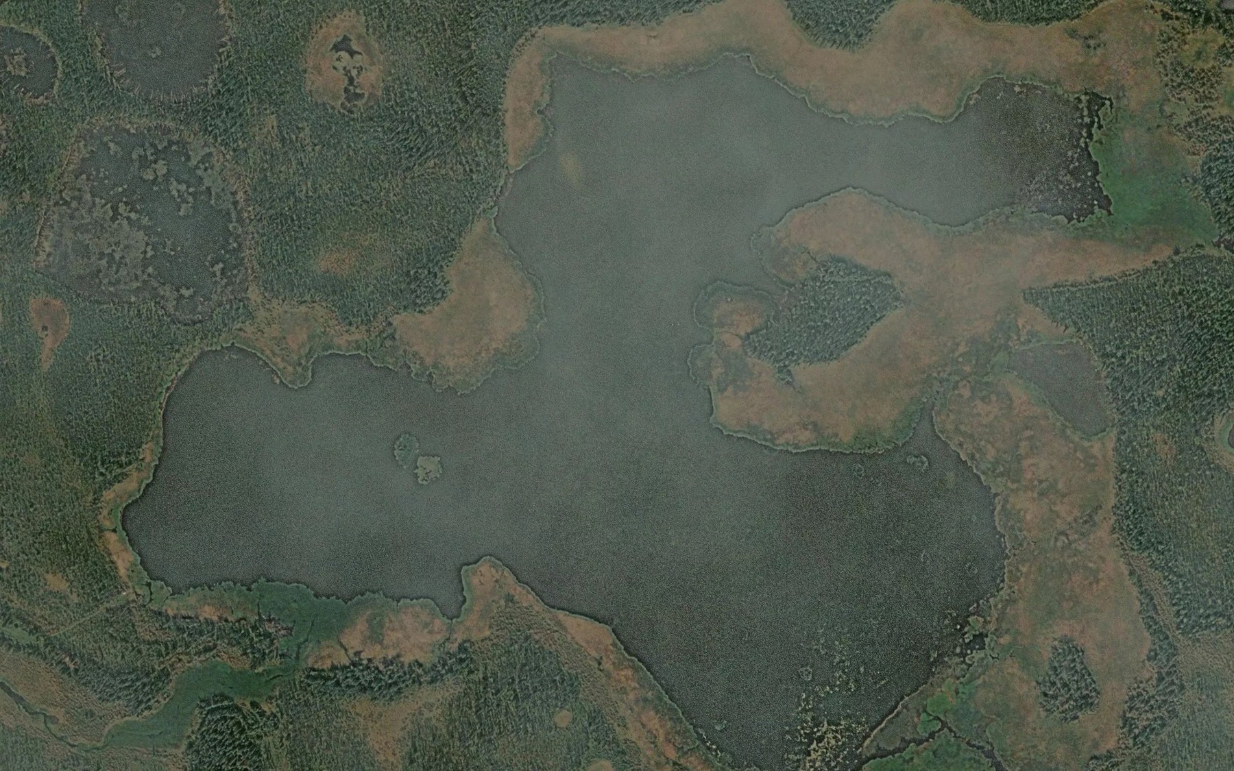 Satellite map of the Tlechegn Lake