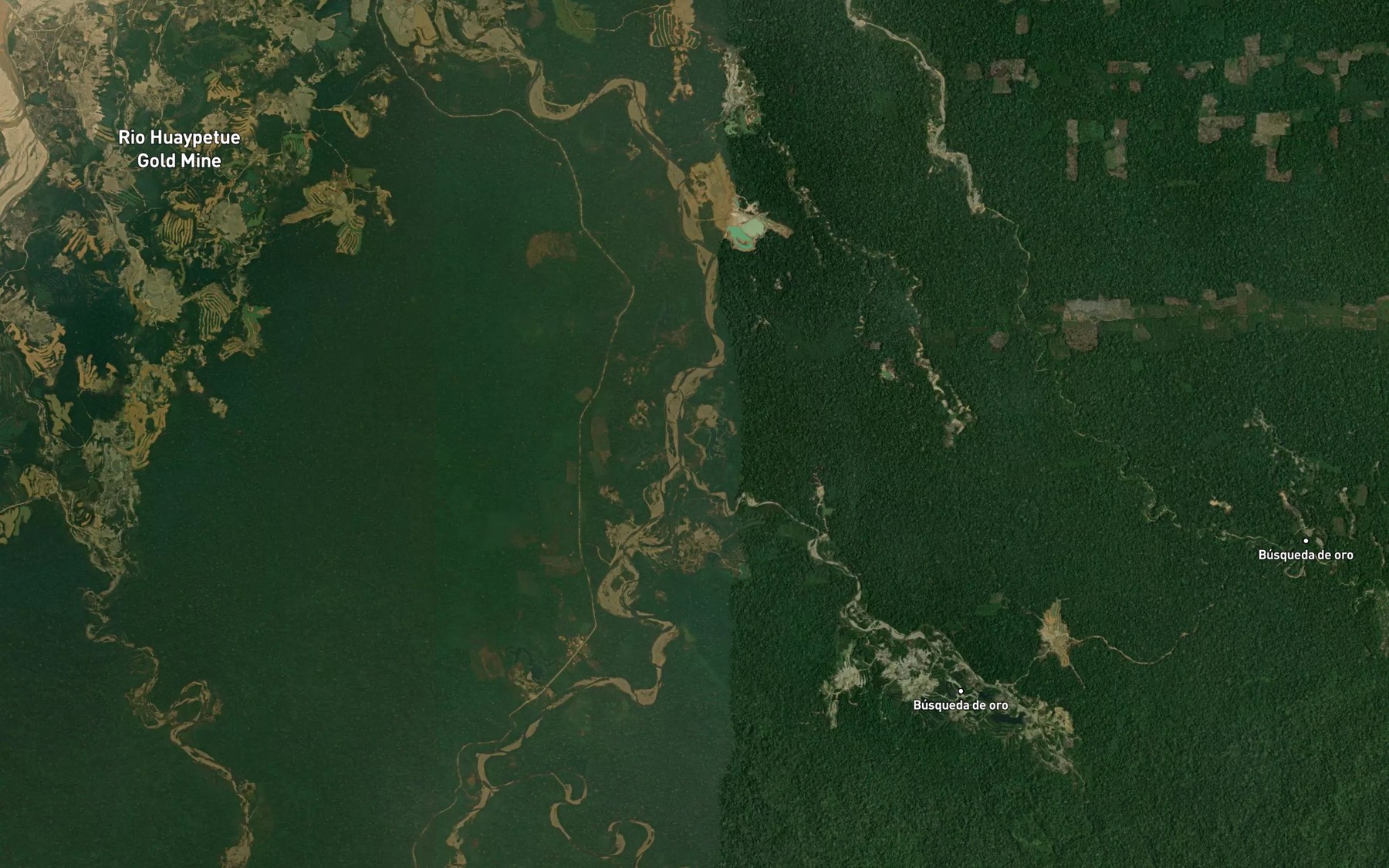 Satellite map of the Quebrada Macho